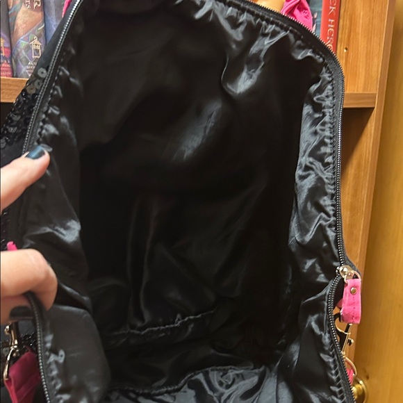 Victoria's Secret Black and Pink Sequin Tote - Picture 11 of 11